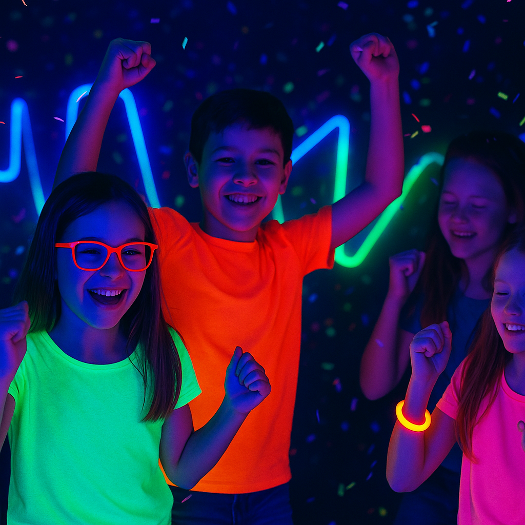 Blacklight neon party