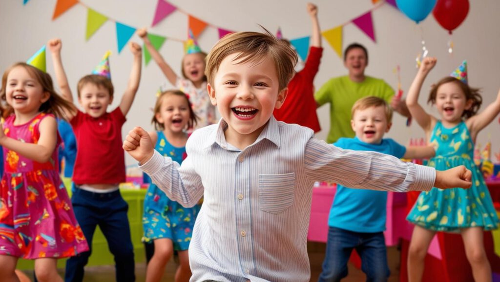 kinderfeest 7 tot 9 jaar blij kind