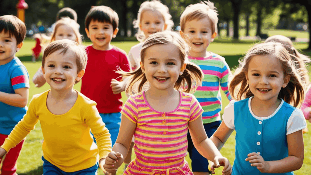 Kinder dj waar kinderen blij buiten zijn